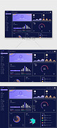 深色高端科技数据可视化企业后台数据图表