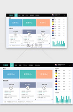 绿色简约可视化数据后台