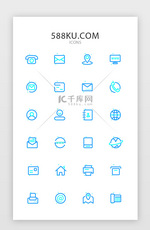 简约线性常用矢量图标icon